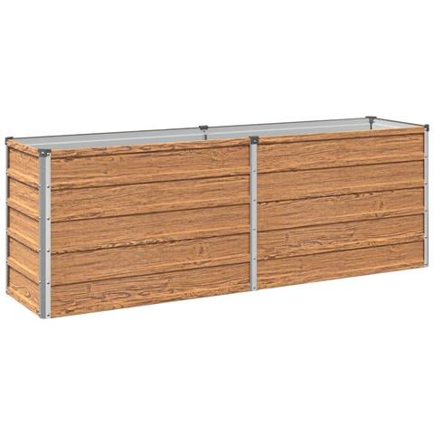 Letto rialzato da giardino Marrone legno 160 x 40 x 55 cm - Foto 1