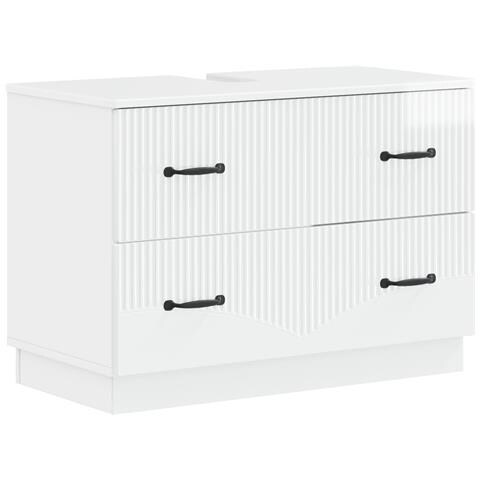 Armadio per Lavabo da Bagno HOORN Bianco Lucido 82 x 41 x 56 cm - Foto 1