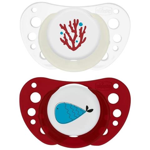 Succhietti Air Rosso Lumi Silicone 16-36 Mesi 2 Pezzi - Foto 1