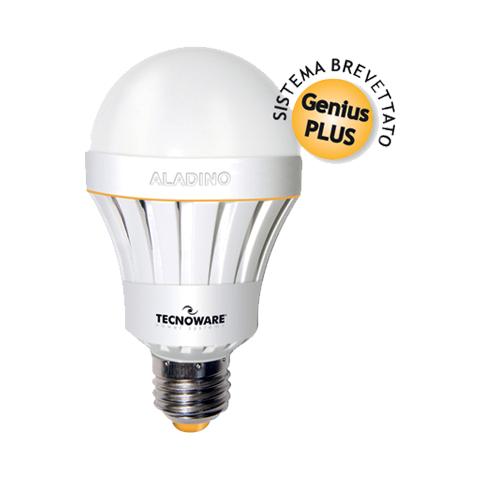 LAMPADA a LED con Batteria Aladino FLED17320 E27 GLOBO (A65) 10W1000LM (70W) 6500K Cold -8026475173201 - Foto 1