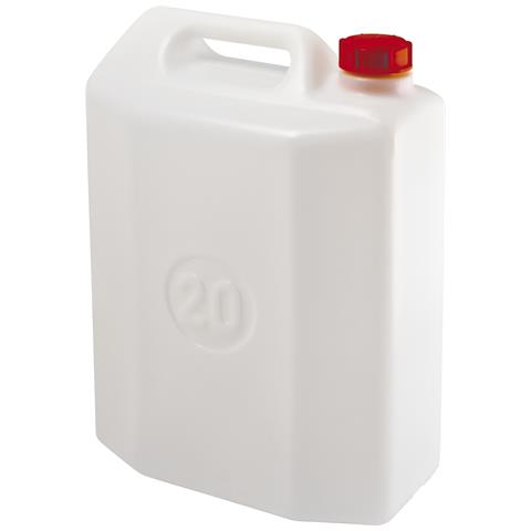 Tanica In Plastica Per Alimenti E Trasporto Liquidi Da 20 Litri - Bianco Neutro - Foto 1