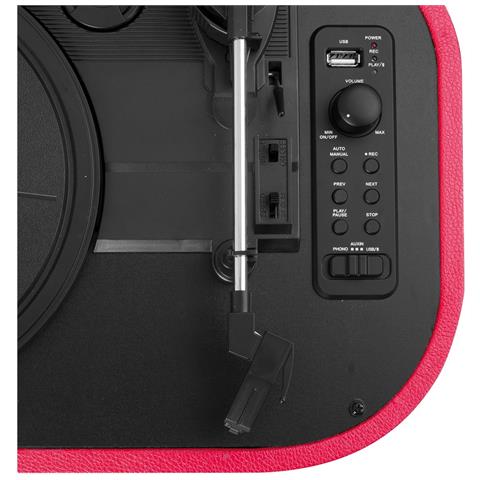 Giradischi Portatile Sally Mp3 Usb Bluetooth Tt 1020 Bt Rosso - Foto 6