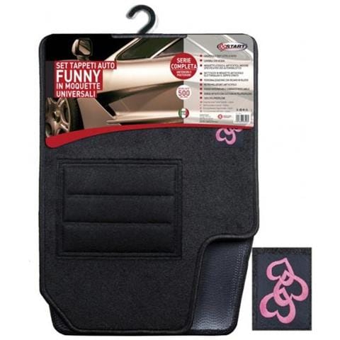Set Completo Tappeti Per Auto Funny Ricamo Cuore Rivestimenti Automobile - Foto 1