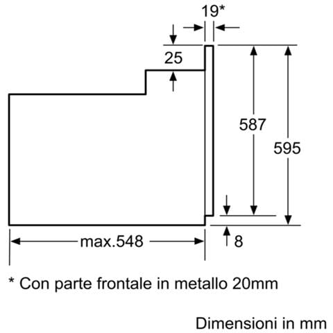 Forno Elettrico da Incasso Serie 2 HBF011BR0J Capacità 66 L Multifunzione Ventilato Potenza 2970 W Colore Acciaio inox             - Foto 7