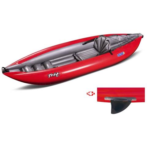 Canoa Gonfiabile Twist1 Rosso Con Pinna 043948-r (5c/11c) - Foto 3
