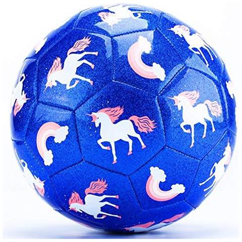 Bambini Piccoli Calcio Taglia 3 Per Le Ragazze Con Pompa A Mano Mesh Bag Unicorn Pallone Da Calcio Giardino Giocattoli Per 3 Anni Regali Per Le Ragazze Bambini Bambini 3 4 5 6 7 8 Formazione Balls - Foto 1