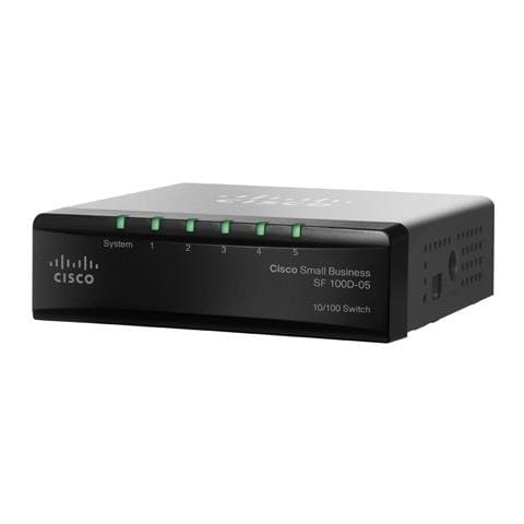 Ethernet Switch Cisco SF 100D-05 5 Porte - 5 x RJ-45 - 10/100Base-TX - Foto 2