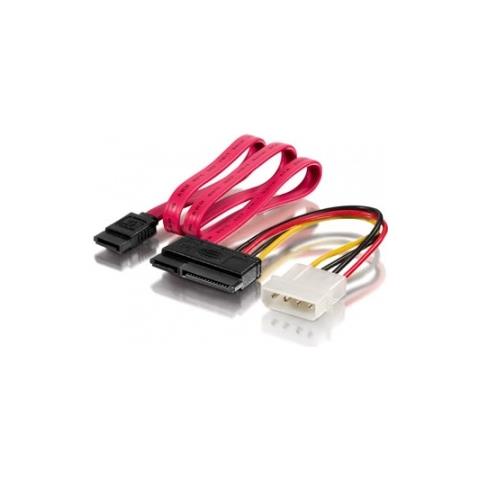 SATA power supply cable, Maschio / femmina, 0,65m, Rosso - Foto 2