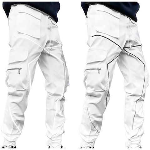 HTN Pantaloni Da Carico Di Grandi Dimensioni Casual Di Moda Maschile