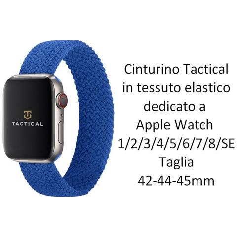 Cinturino M 775s Originale Braided String Per Apple Watch 1-2-3-4-5-6-7-se 42 44 45mm Blu - Foto 2