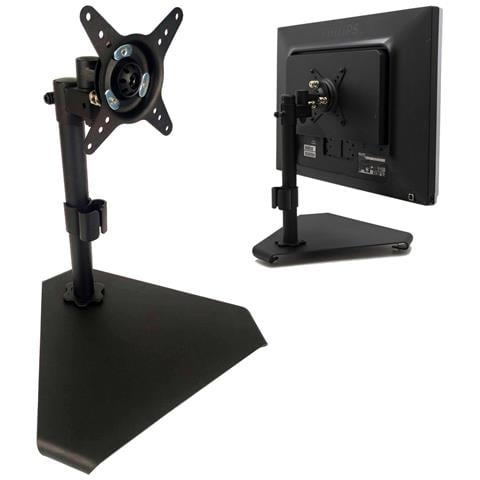 Supporto Staffa Monitor Tv Stand Base Scrivania Vesa 75 100 Piede Da 13"" A 27"" - Foto 2