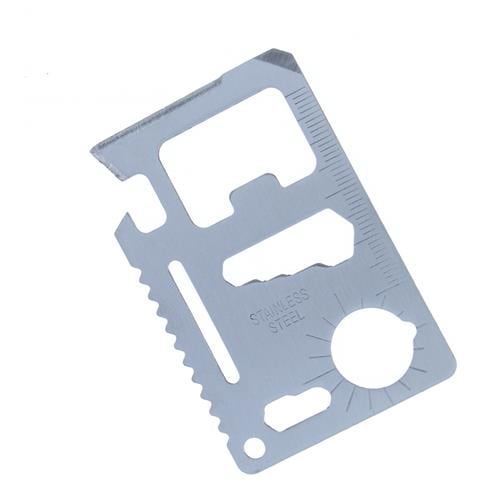 Scheda Metallica Multiuso, Con 11 Usi Di Robusto Acciaio Inox 420 - Foto 1