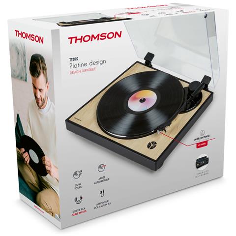 TT300 piatto audio Giradischi con trasmissione a cinghia Nero, Giallo - Foto 2