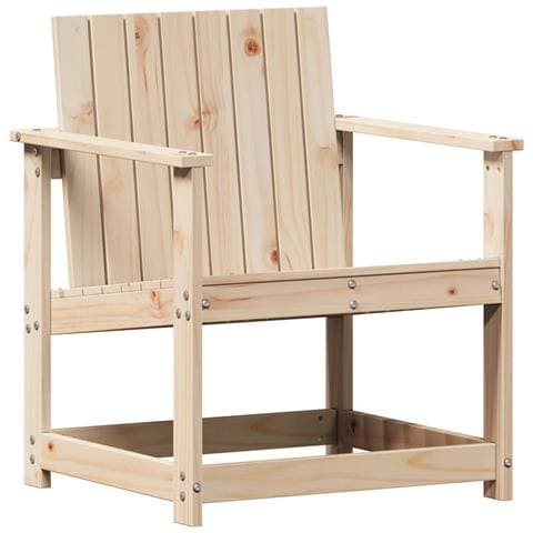 Sedia da Giardino 62x56x77 cm in Legno Massello di Pino - Foto 2