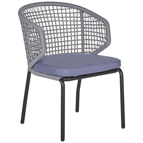 Set Bistrot Con Cuscini Palmi Metallo Grigio - Foto 7