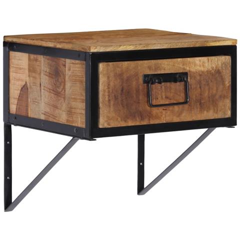 Comodino 40x35x40 Cm In Legno Massello Di Mango - Foto 1