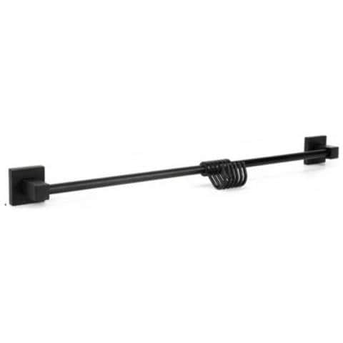 Porta Asciugamani 6 Ganci Supporto Arredo Bagno Casa Cucina Nero 02116 - Foto 1