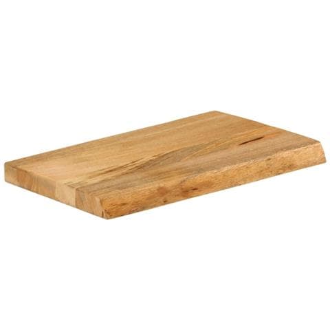 Piano Tavolo Bordi Vivi 50x40x2,5 Cm In Legno Massello Di Mango - Foto 2