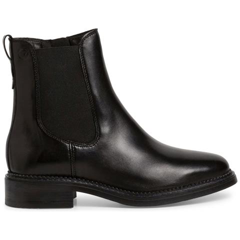 Black Casual Closed Booties Stivaletti Pelle Scarpe Donna Nero Eu 38, 1-25029-41 001 - Foto 2