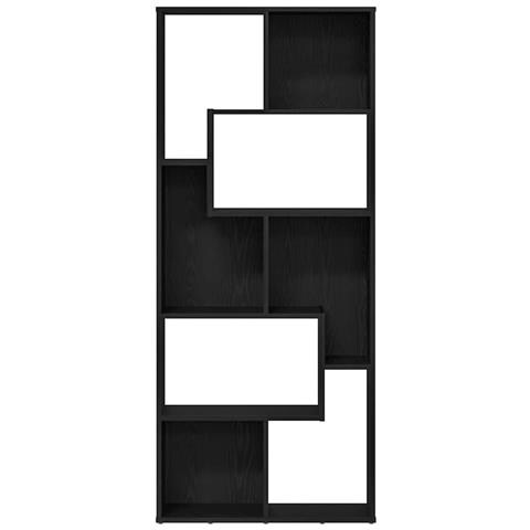 Libreria Rovere Nero 67x24x161 cm in Legno Multistrato - Foto 9