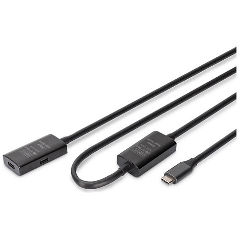 Cavo di prolunga attivo USB 3.2 Gen1 5G, USB-C - USB-C, 10 m - Foto 1