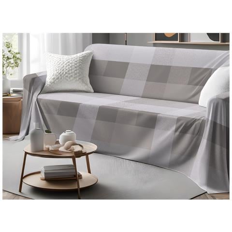 Telo Arredo Granfoulard Copritutto Salvadivano 100% Cotone Disegno Scotland Singolo Beige - Foto 1
