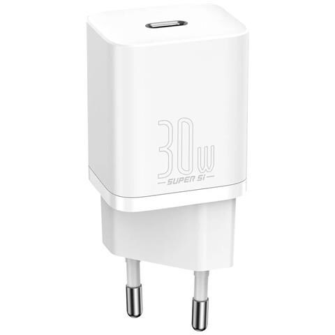 Caricabatteria Rete 30w Con 1 Porta Usb-c Per Tablet, Ipad, Smartphone White - Foto 1