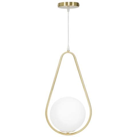 Lampada A Sospensione Mf81 - Oro - Metallo - 24x20x46 Cm - Foto 1