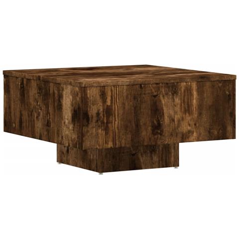 Tavolino Rovere Fumo 60x60x31,5 Cm In Legno Multistrato - Foto 1