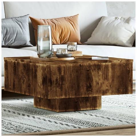 Tavolino Rovere Fumo 60x60x31,5 Cm In Legno Multistrato - Foto 8