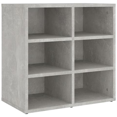 Scarpiera Grigio Cemento 52,5x30x50 Cm - Foto 1