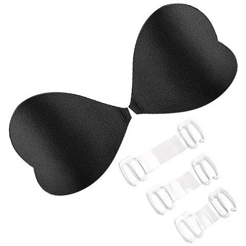 Reggiseno Adesivo A Forma Di Cuore Black L - Foto 1