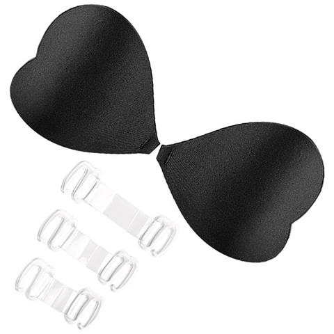 Reggiseno Adesivo A Forma Di Cuore Black L - Foto 2