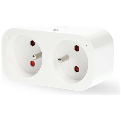 Presa Doppia Smartlife Ip21 Wattmeter 3680w Tipo E Wi-fi Connected Francia, Bianco - Foto 5
