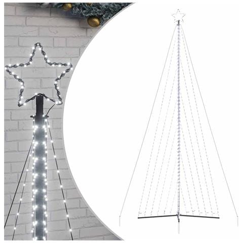 Albero di Natale a LED 789 LED Bianco Freddo 476 cm - Foto 1