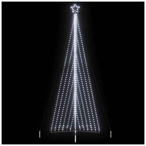 Albero di Natale a LED 789 LED Bianco Freddo 476 cm - Foto 2