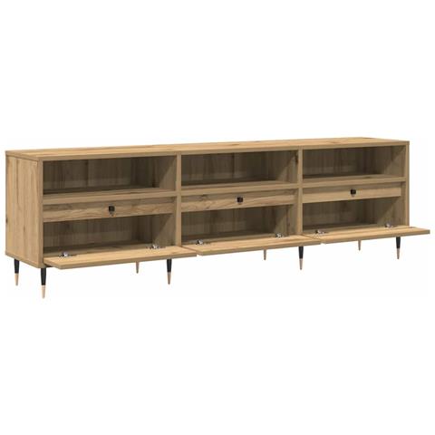 Mobile TV Rovere 150x30x44.5 cm Legno - Foto 1