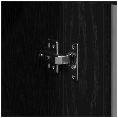 Armadi a Muro 2 pz Nero Rovere 69,5x34x90 cm Legno ingegnerizzato - Foto 9