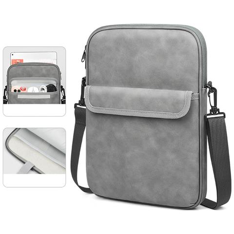 Borsa Per Laptop In Tessuto Oxford: Antishock, Impermeabile, A Tracolla Per Laptop Da 11/13 Pollici Darkgrey 11 Pollici - Foto 4