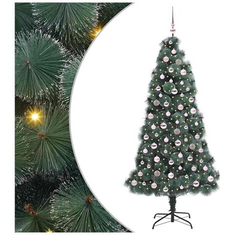 Albero di Natale artificiale preilluminato con set di palline - Foto 1