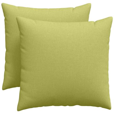Cuscini da Divano 2 pcs Verde chiaro 50 x 50 cm Tessuto - Foto 1