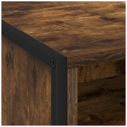 Comodino con cassetto 2 pcs Quercia Fumosa 50 x 39,5 x 50 cm - Foto 9