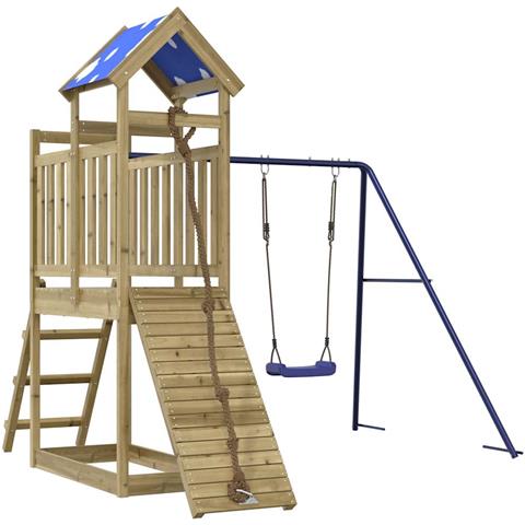 Set da Gioco da Esterno in Legno di Pino Impregnato - Foto 1