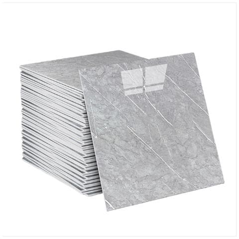 Set Di 4 Adesivi Murali Decorativi Anti-olio - Autoadesivi, Design Marmo Grigio - Foto 1