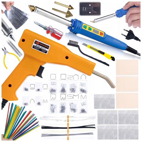 Lutatrice Per Plastica Blue Kong 120w Rbk120w - Regolazione Temperatura 200-600°c | Set Completo Con Zszywacz E 800 Zszywki - Foto 1