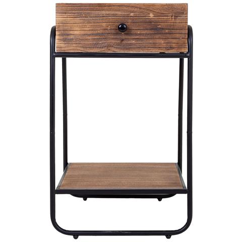 Tavolino In Legno Marrone 43,5x32x73h - Foto 2