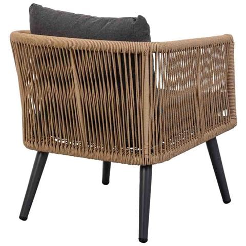 Set Tavolo, Divano E 2 Poltrone Marrone 90x50x42,65x70x69,136x70x68 - Foto 8