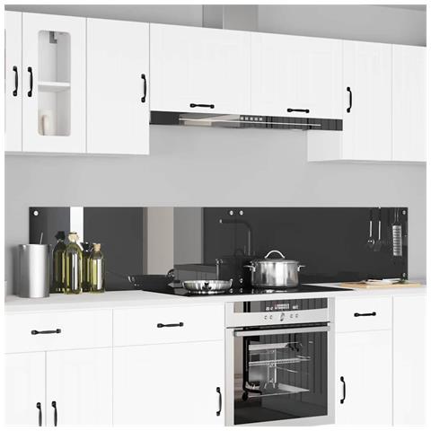Rivestimento da Cucina 2 pcs Grigio scuro 110 x 40 cm - Foto 2