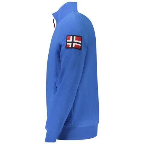 FELPA BLU DA UOMO CON CERNIERA NORVEGIA 1963 - Colore: Blu, Taglia: L - Foto 3