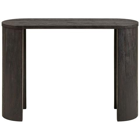 Consolle Bibione In Mdf Marrone Scuro Con Gambe In Legno 114x38x75 Cm - Foto 1